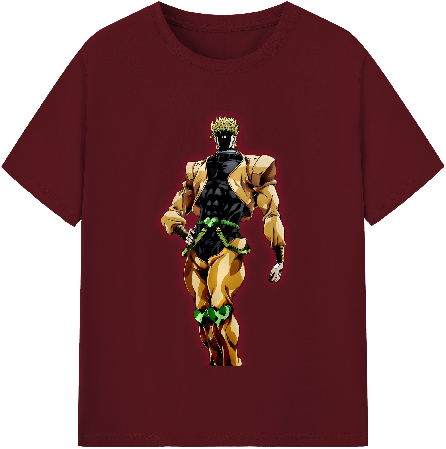 （画像用） ジョジョの奇妙な冒険 ディオ?ブランドー JoJo's Bizarre Adventure Dio Brando 綿100％半袖Tシャツ（フロントプリント）